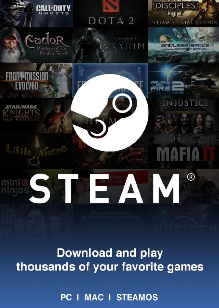 Код активации Steam Gift Card на 65 USD US регион (67581557)