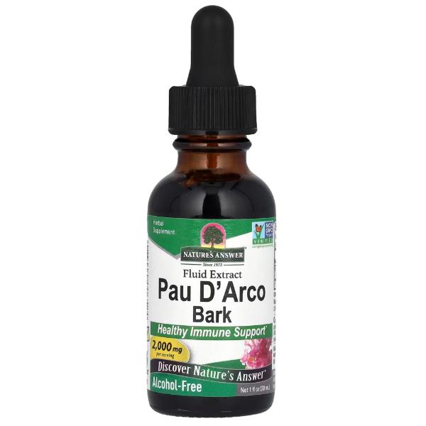 Натуральная добавка Nature's Answer Pau D'Arco Bark Муравьиное дерево 2000 мг 30 мл/15 порций (23713006) Натуральная добавка Nature's Answer Pau D'Arco Bark Муравьиное дерево 2000 мг 30 мл/15 порций (23713006)