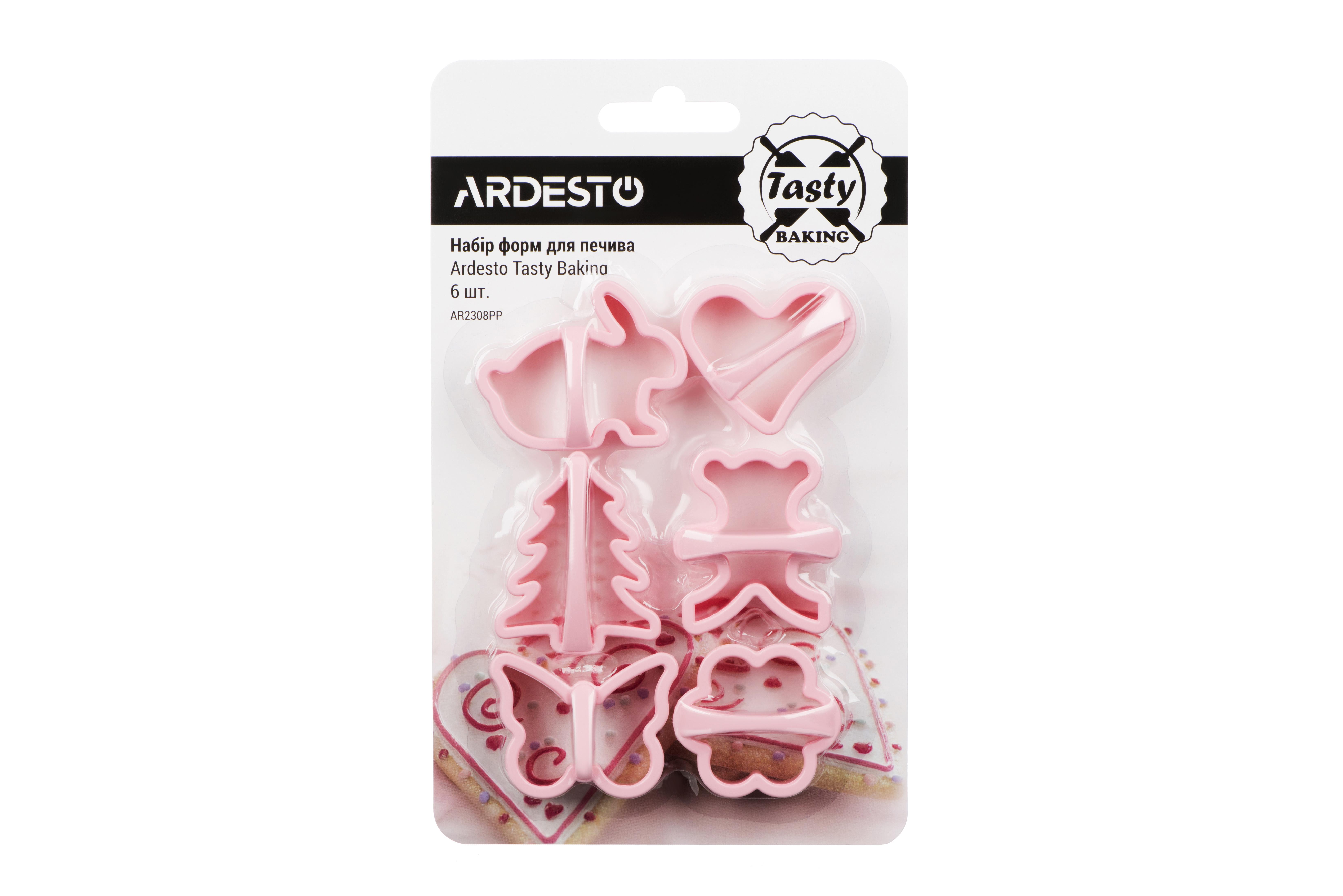 Набір для печива Ardesto Tasty baking 6 шт. Рожевий (AR2308PP) - фото 1