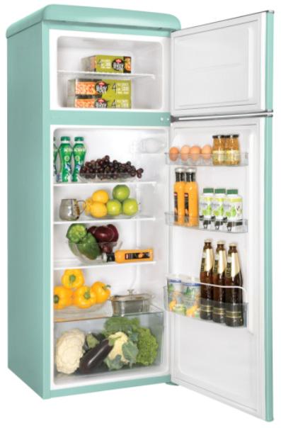 Холодильник Snaige Retro із верхньою морозильною камерою 220 л Бірюзовий (FR24SM-PRDL0E) - фото 3 Холодильник Snaige Retro із верхньою морозильною камерою 220 л Бірюзовий (FR24SM-PRDL0E) - фото 3