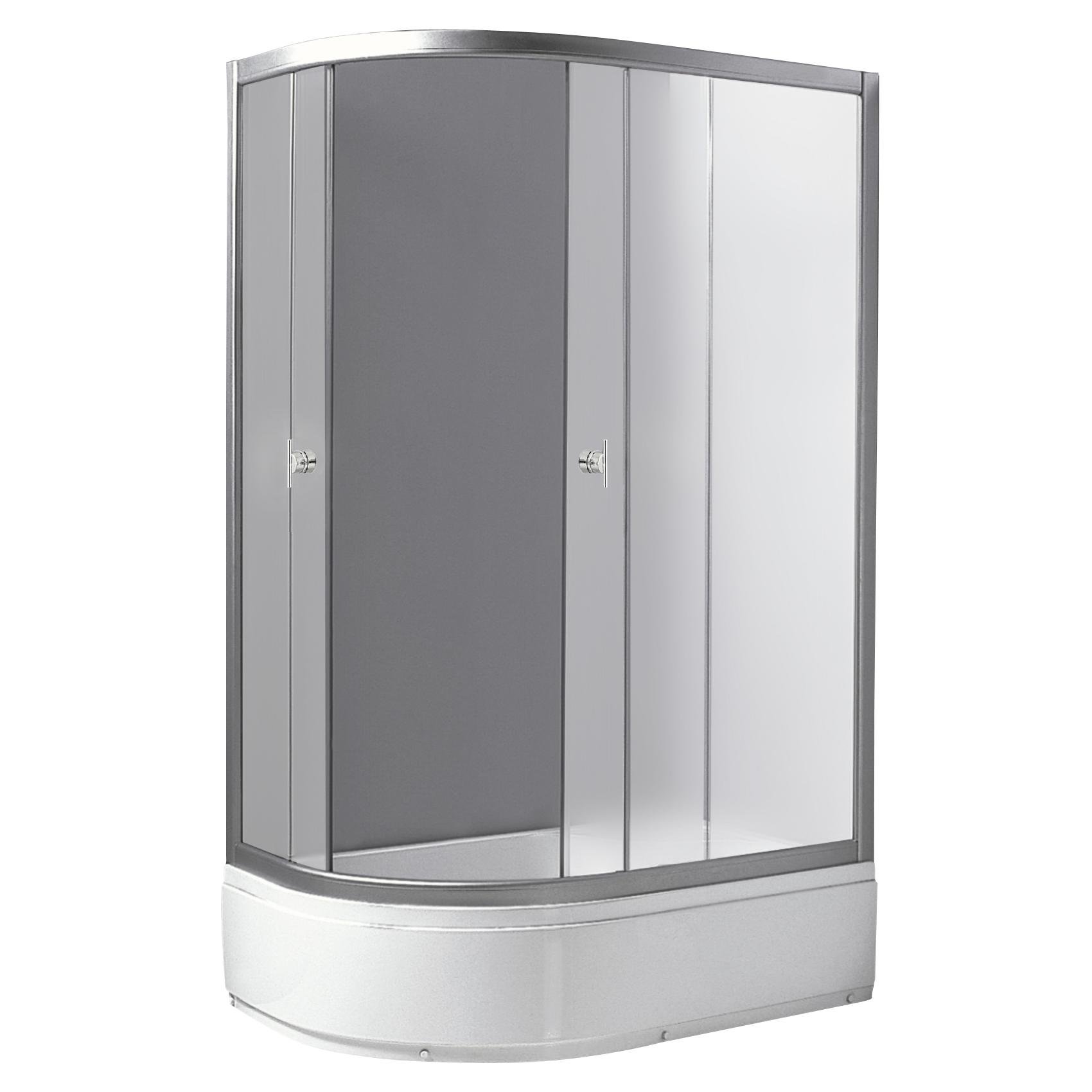 Душевая кабина RJ LUX 120RZ100R 80x120x203 см Сатин (97137)