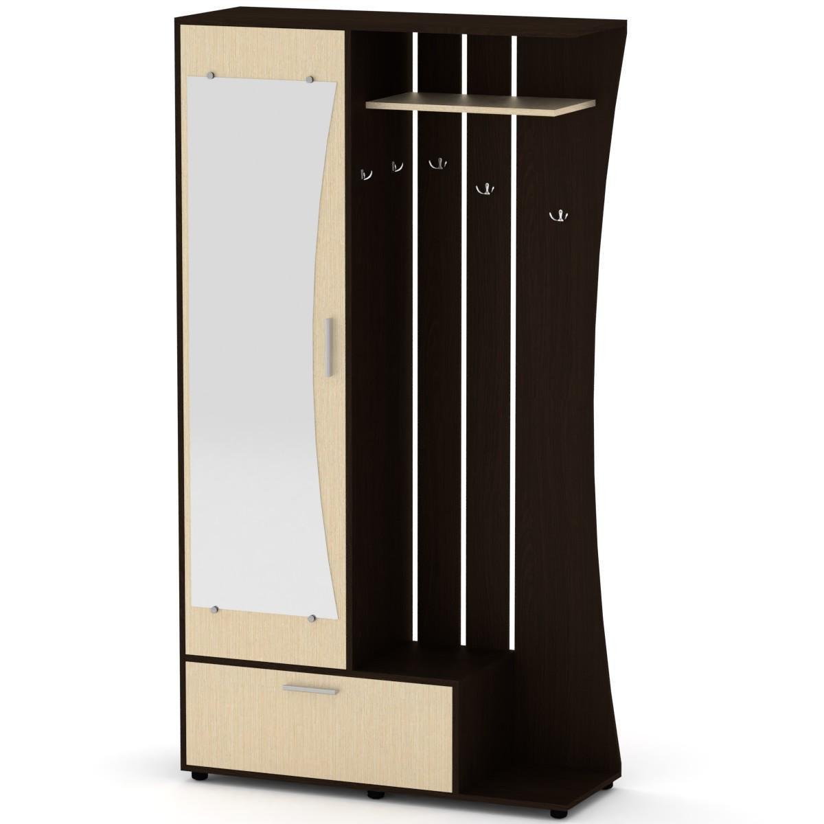 Прихожая МеблиКо Юлия 110х40х203 см Венге (k-2224-3) Прихожая МеблиКо Юлия 110х40х203 см Венге (k-2224-3)