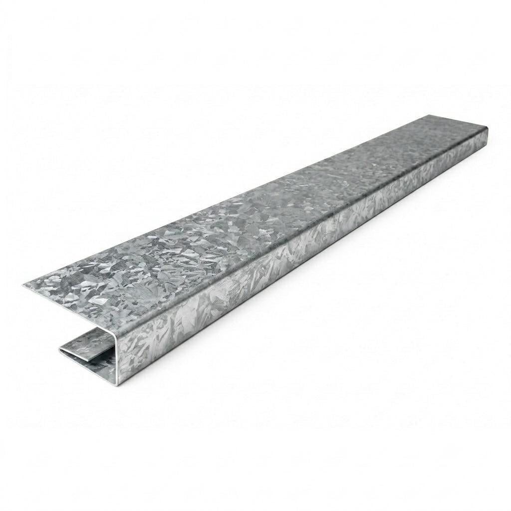 Стартовая планка J-фаска АКМ 50x15x30 мм 0,45 мм 110x2000 мм Цинк (35919214) Стартовая планка J-фаска АКМ 50x15x30 мм 0,45 мм 110x2000 мм Цинк (35919214)