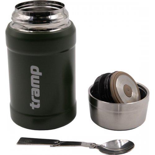 Термос Tramp з широким горлом 800 мл в чохлі Олива - фото 3 Термос Tramp з широким горлом 800 мл в чохлі Олива - фото 3