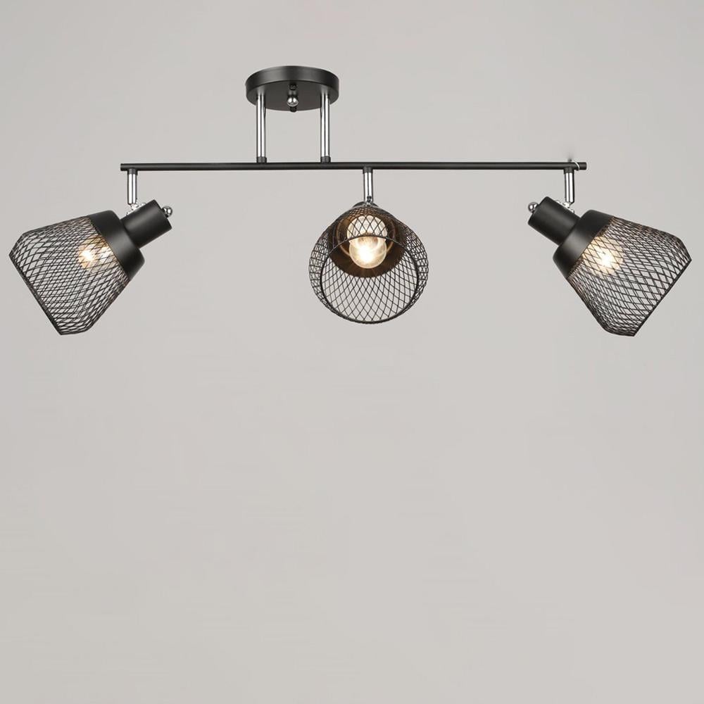 Люстра потолочная Light House SRS-20820/3 Черный/Хром