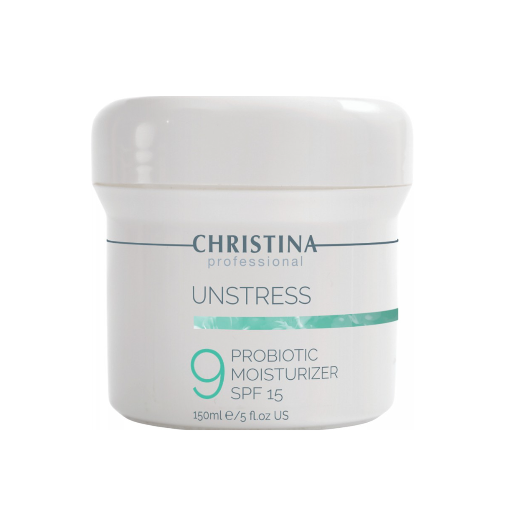 Крем денний із пробіотичною дією CHRISTINA Unstress ProBiotic Day Cream SPF15 150 мл