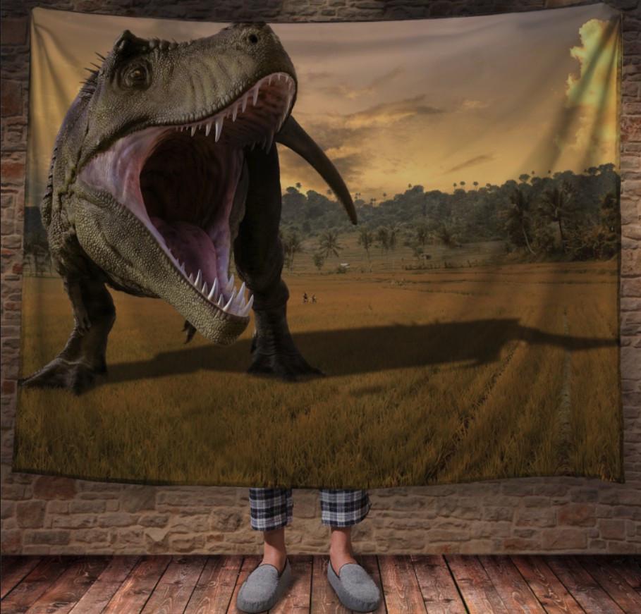 Плед із 3D принтом Динозавр 150х200 см (epi_1946) Плед із 3D принтом Динозавр 150х200 см (epi_1946)