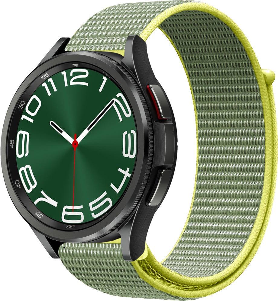 Ремешок нейлоновый Sport Loop для Galaxy Watch 6 Classic 47 мм Gray/Yellow (39223-63)