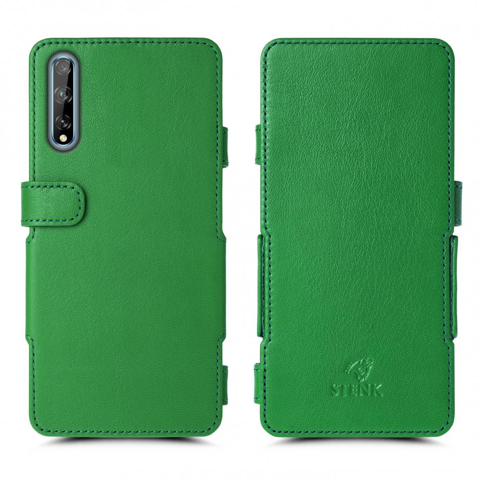 Чехол книжка Stenk Prime для HuaWei P Smart S Зеленый (68223)