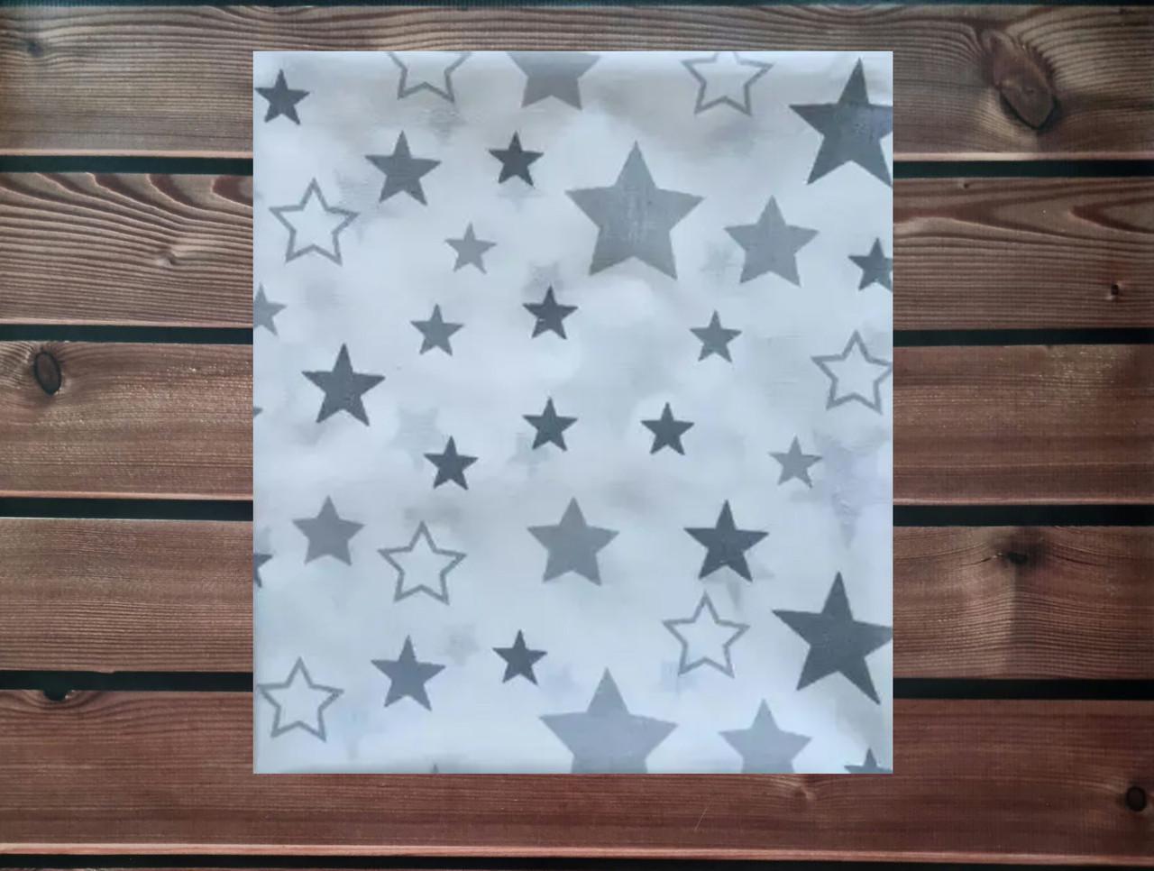 Пеленка детская BST из натуральной хлопковой ткани 90х80 см Светло-серый/Белый (1798900084)