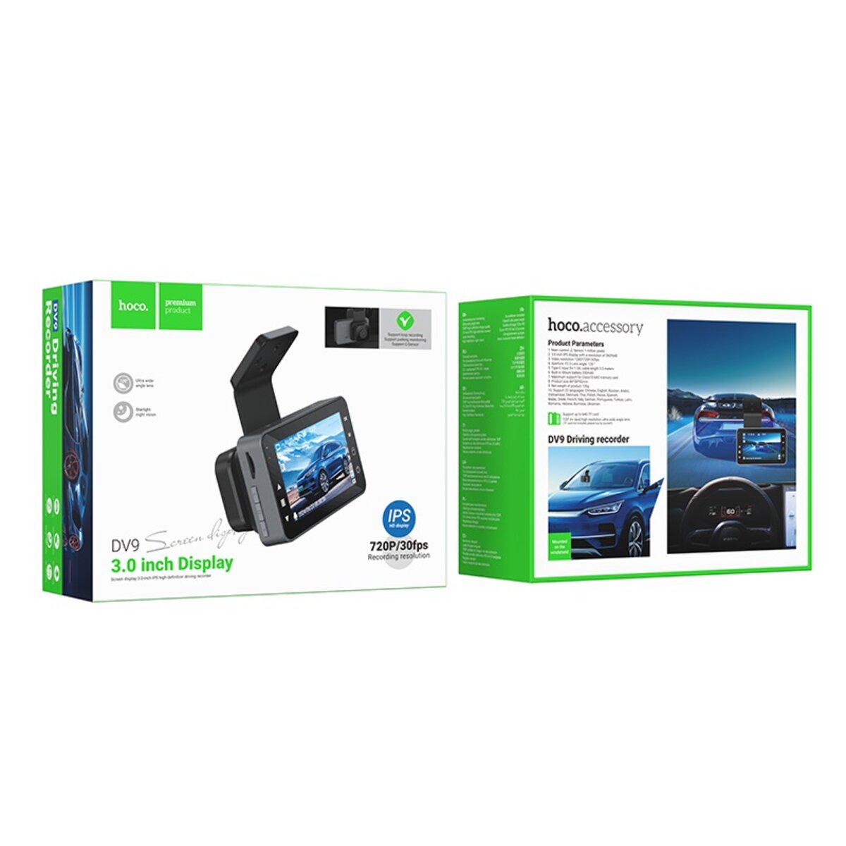Видеорегистратор автомобильный Hoco DV9 с широкоугольной камерой 120° и HD-записью Metal Gray (612274) - фото 6