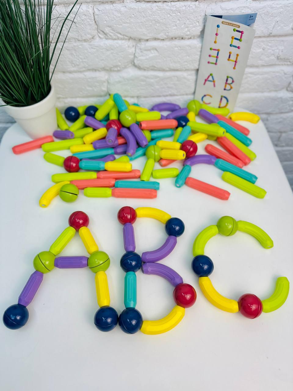 Магнитный конструктор Magnetic Sticks 84 дет. (2568)