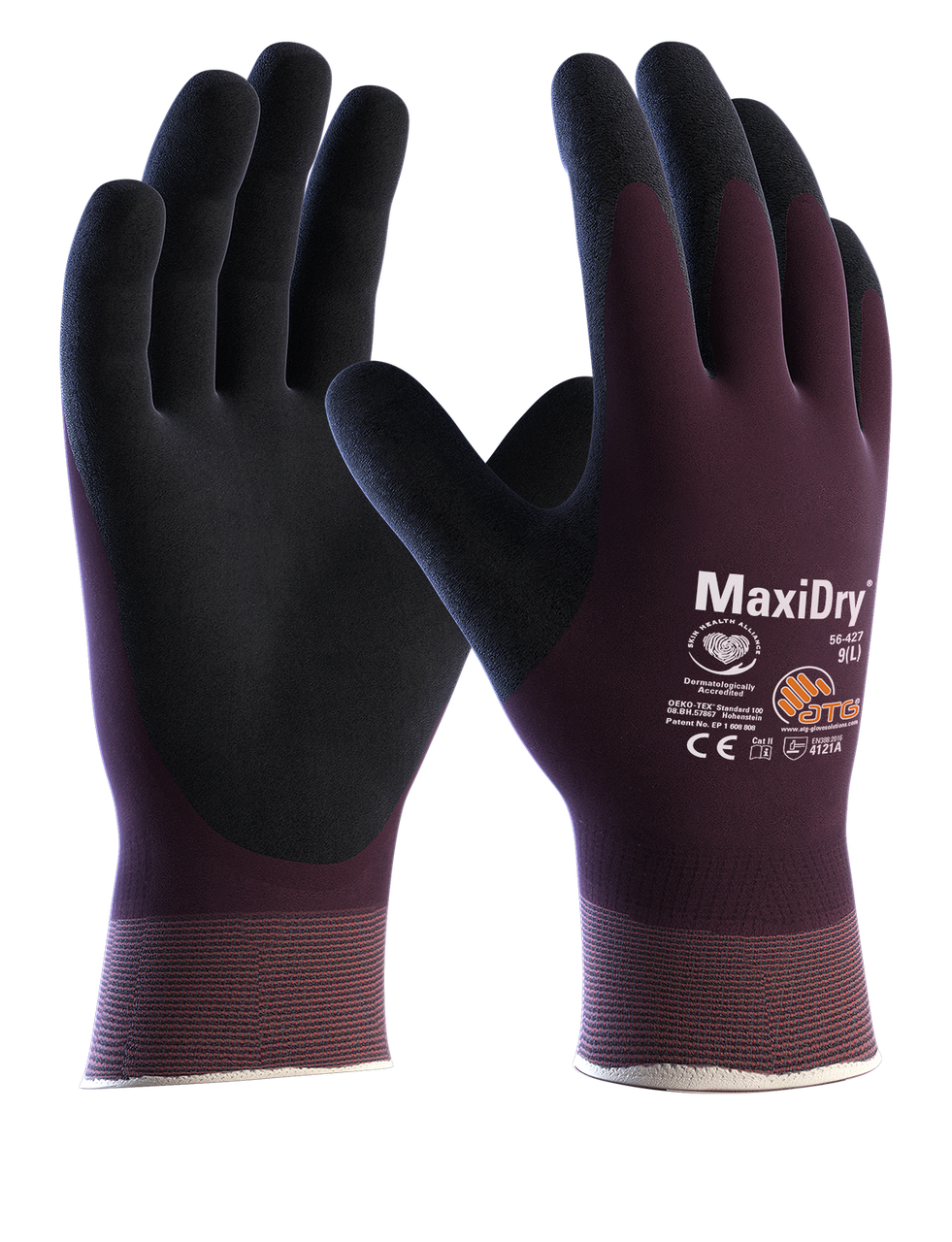 Перчатки от масел и жидкостей MaxiDry® 56-427 9 L - фото 1