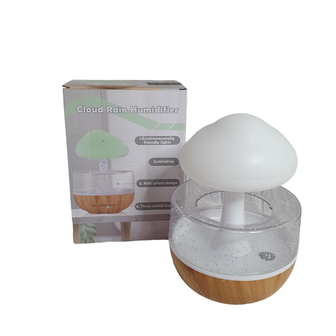 Увлажнитель воздуха ночник Rain Humidifier Гриб настольный с подсветкой (HUM-24)