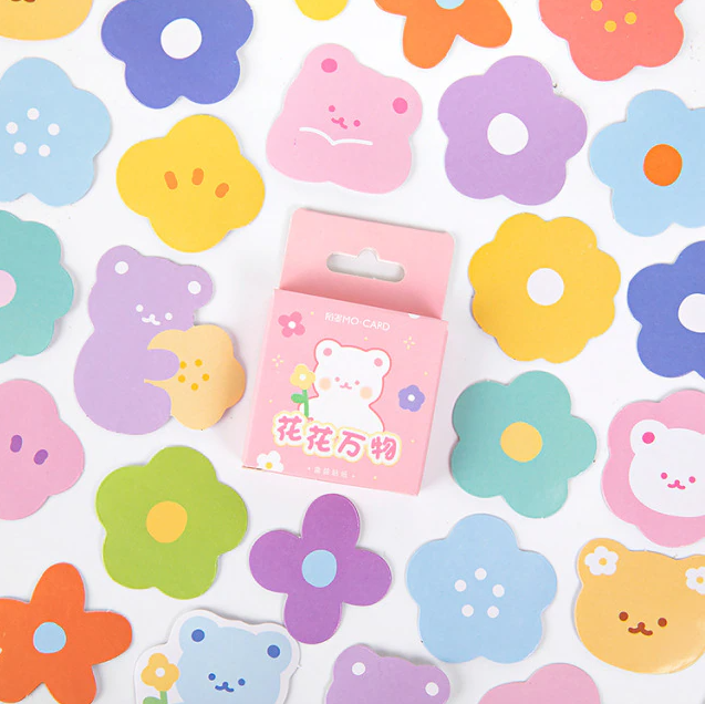 Набір наклейок для щоденника Kawaii Annami Cute Bear 40 шт.