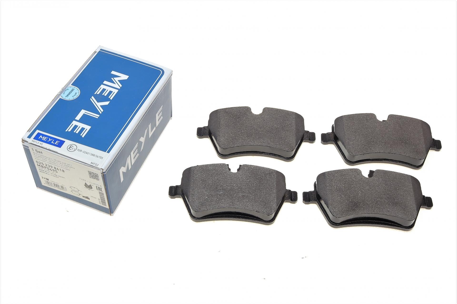 Колодки тормозные передние Meyle для Mini R50/R53/R52/R56/R57/R58/R59/Clubman R55/Clubvan R55 01-16 (025 239 8418)