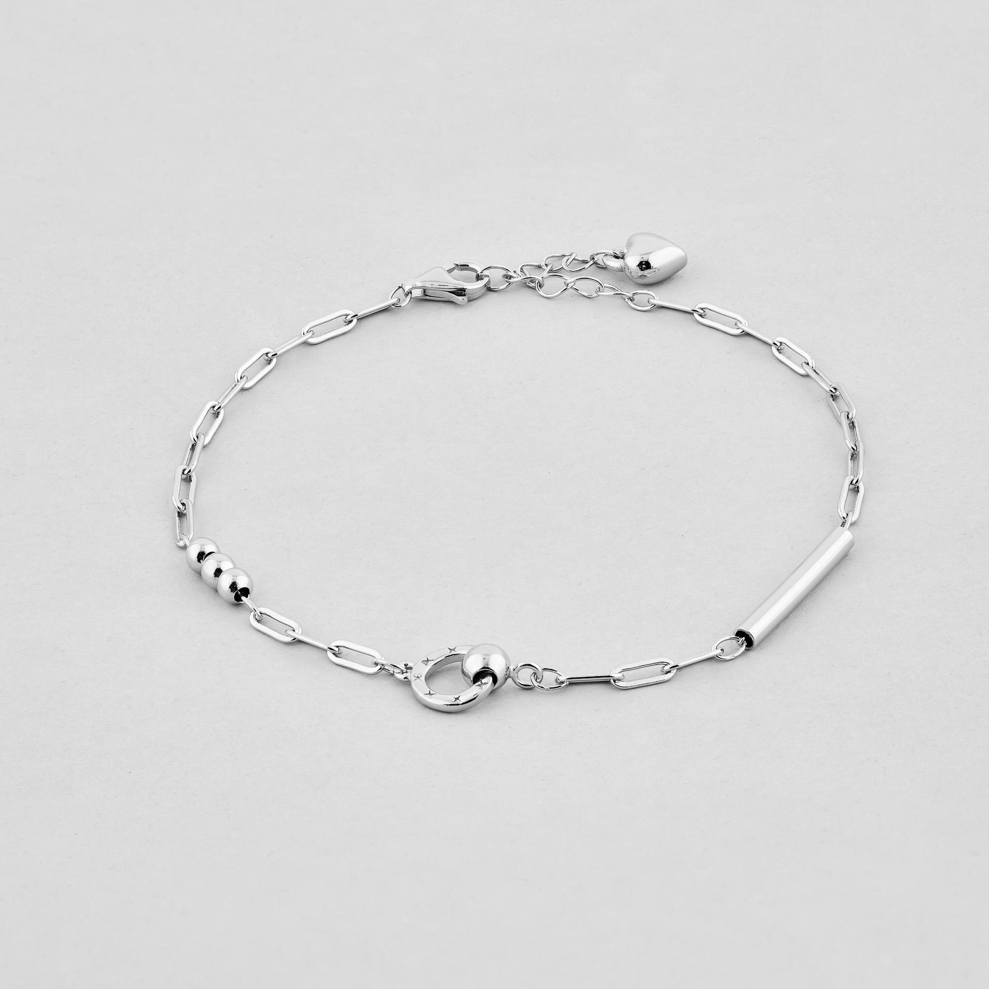 Браслет серебряный Minimal Стальная формула (550335)