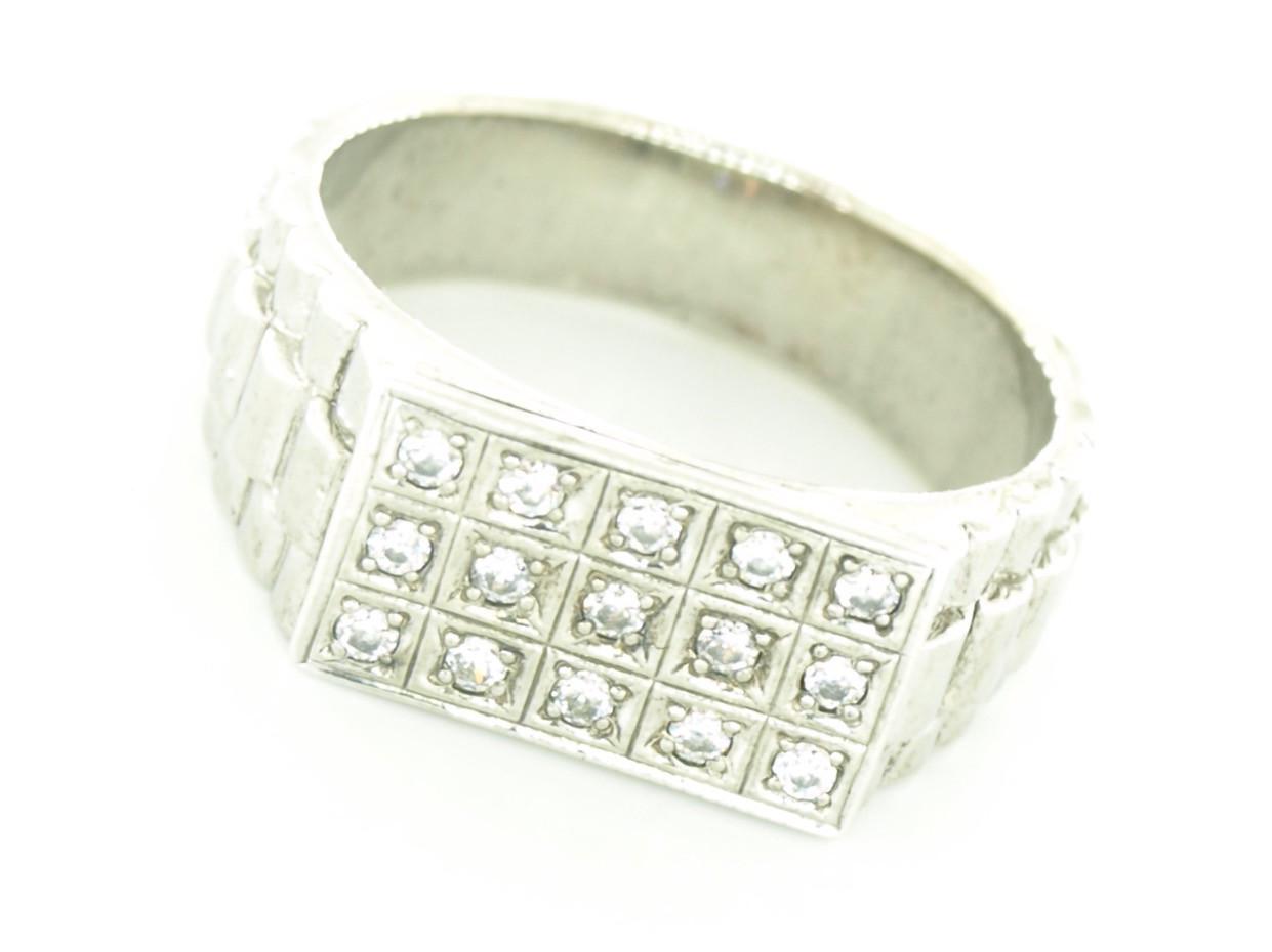 Кольцо из серебра с фианитом р. 18,5 (21 01850314 1) - фото 5 Кольцо из серебра с фианитом р. 18,5 (21 01850314 1) - фото 5