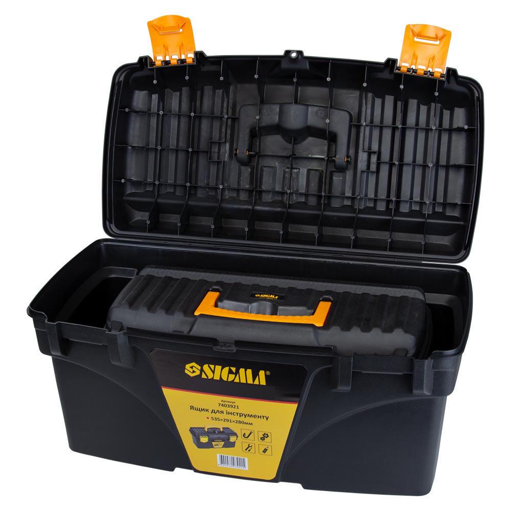 Набір ящиків для інструментів Sigma 2в1 410x209x195/535x291x280 мм (7403881) - фото 5