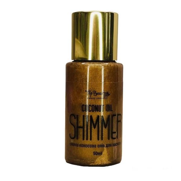 Масло кокосовое спрей для загара с шимером бронзатор Top Beauty Coconut Oil Shimmer 50 мл (2282837944)