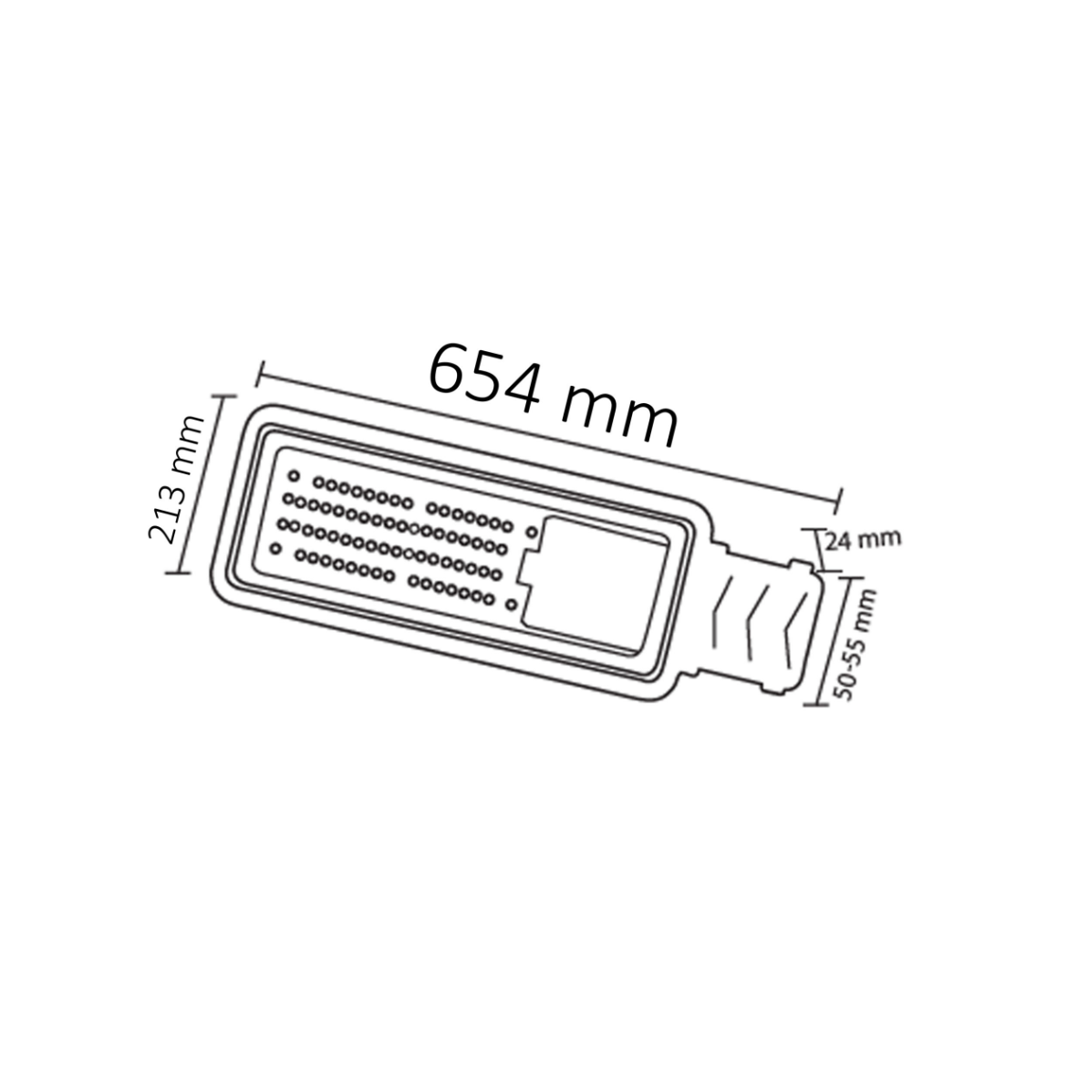 Консольний світильник вуличний STANDART SMD LED 200 Вт 6400К (s161020) - фото 2