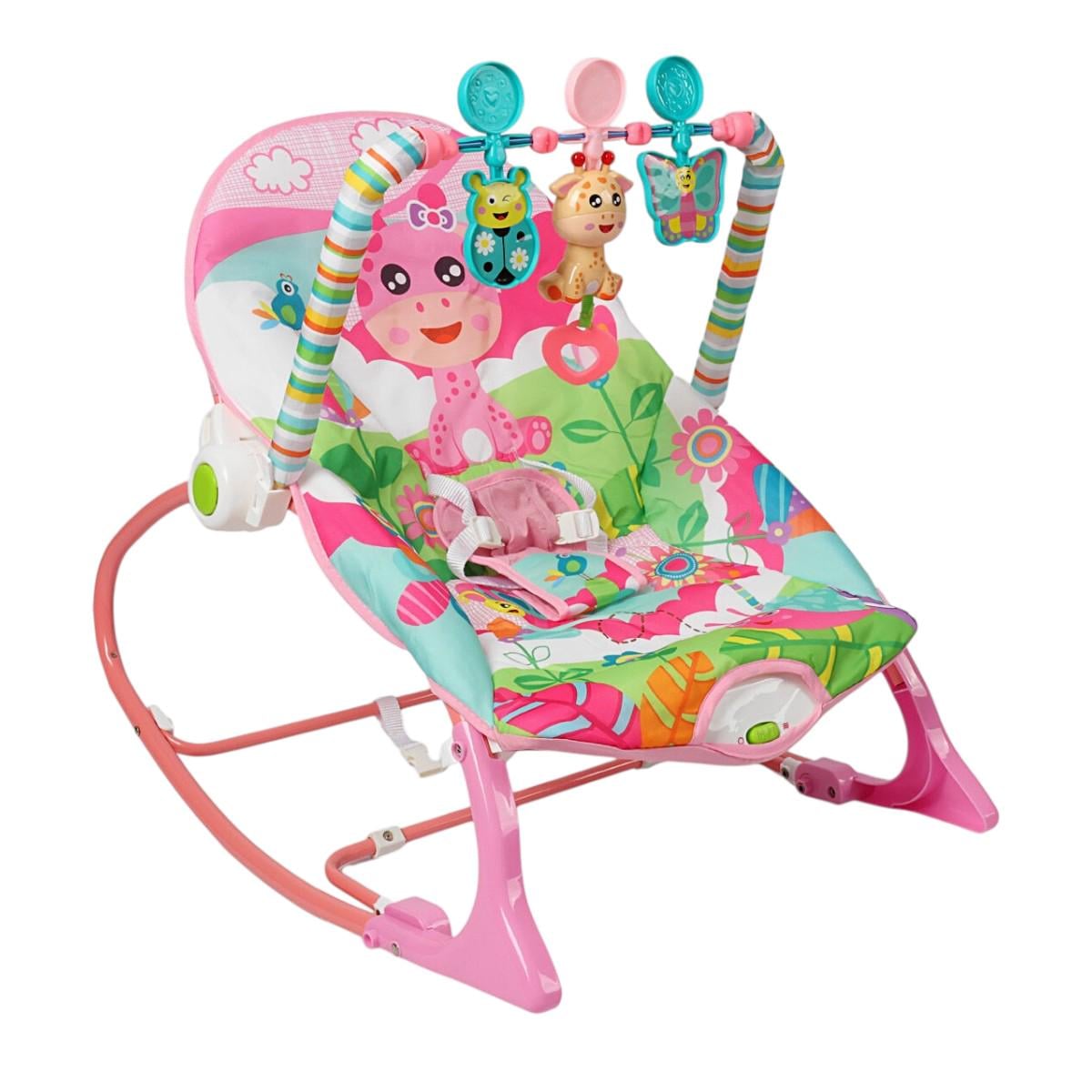 Детский шезлонг-качели Tiibaby убаюкивающий центр для новорожденных детей (68147)