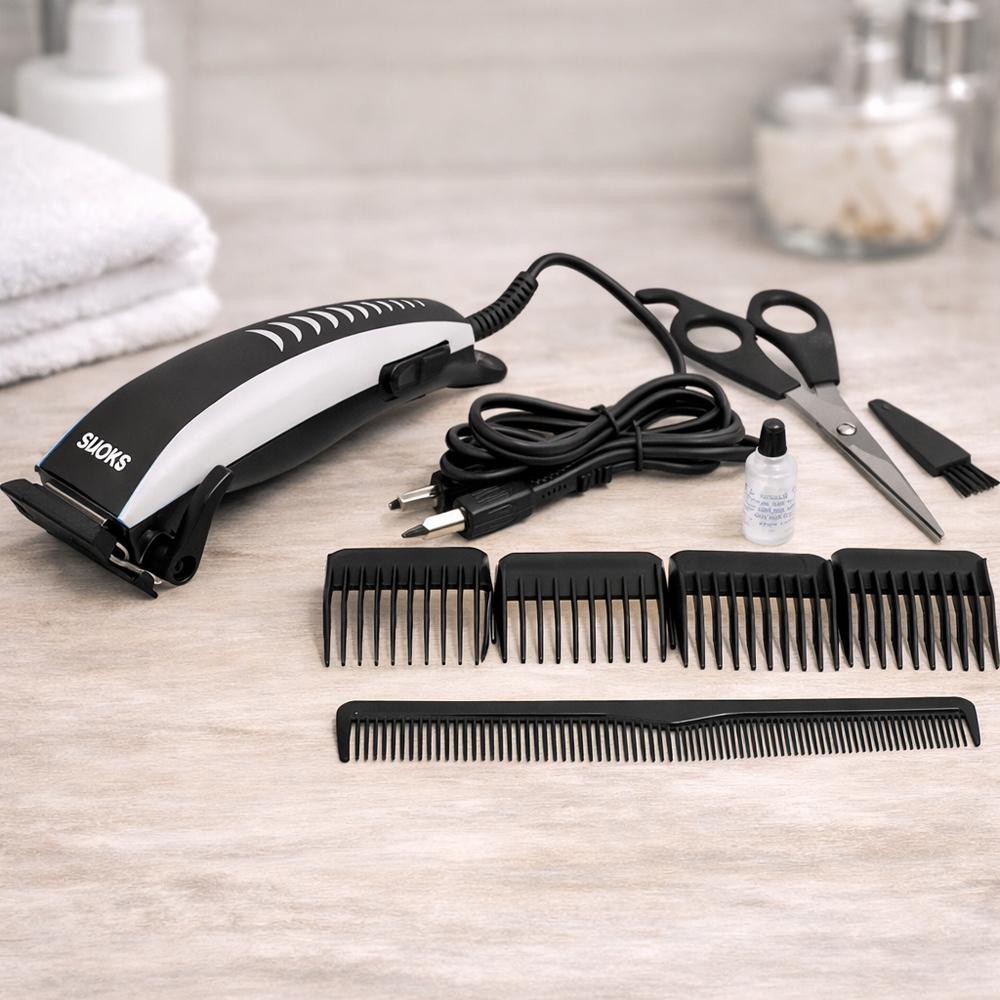 Машинка для стрижки волосся Suoke SK-302 12 Вт з насадками 3/6/9/12 мм Білий