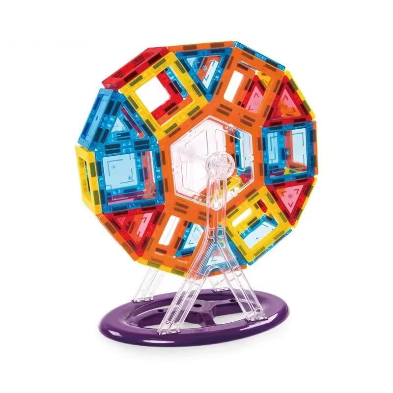 Конструктор детский магнитный 140 деталей Разноцветный Конструктор детский магнитный 140 деталей Разноцветный