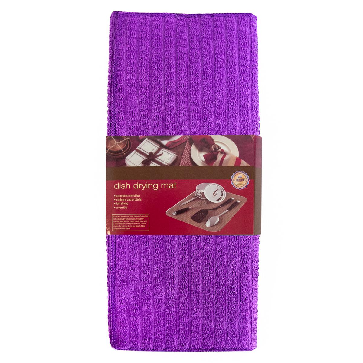 Влаговпитывающий коврик для посуды Dish drying mat 38х50 см Фиолетовый (1001890-Violet)