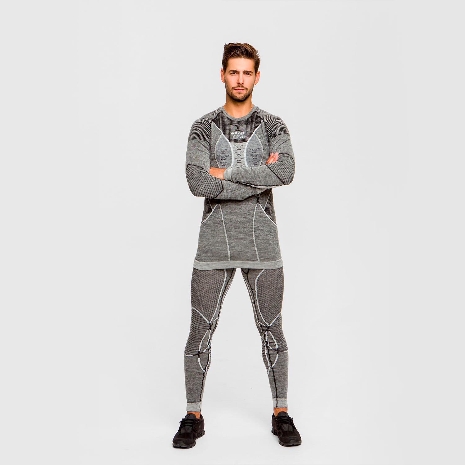 Мужской комплект термобелья X-BIONIC Apani Merino 4.0 RA-AP-WT06(WP05)W19M M Grey - фото 2