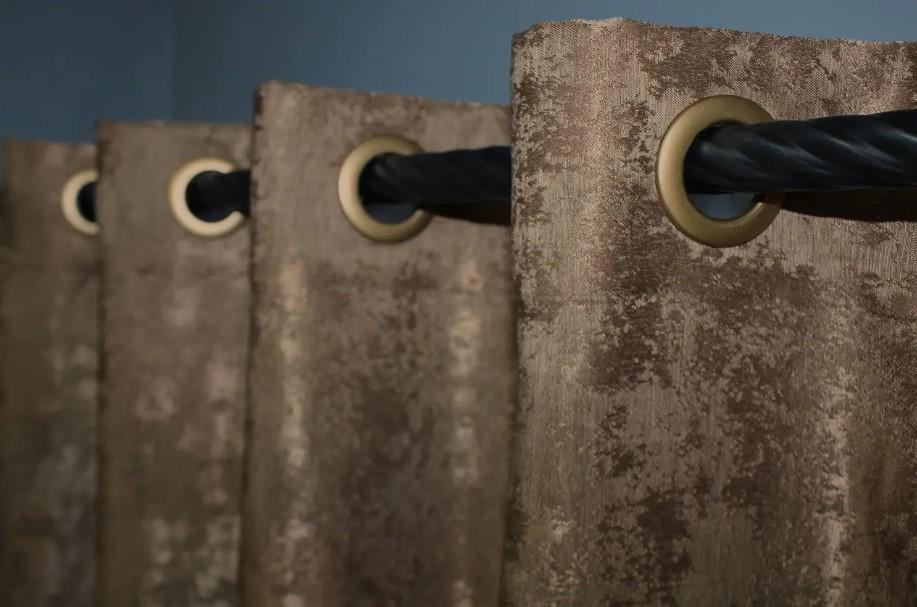 Комплект штор на люверсах Sultan YL жакард 1,5х2,5 м 2 шт. Коричневий (1203ш 37-0060) - фото 4