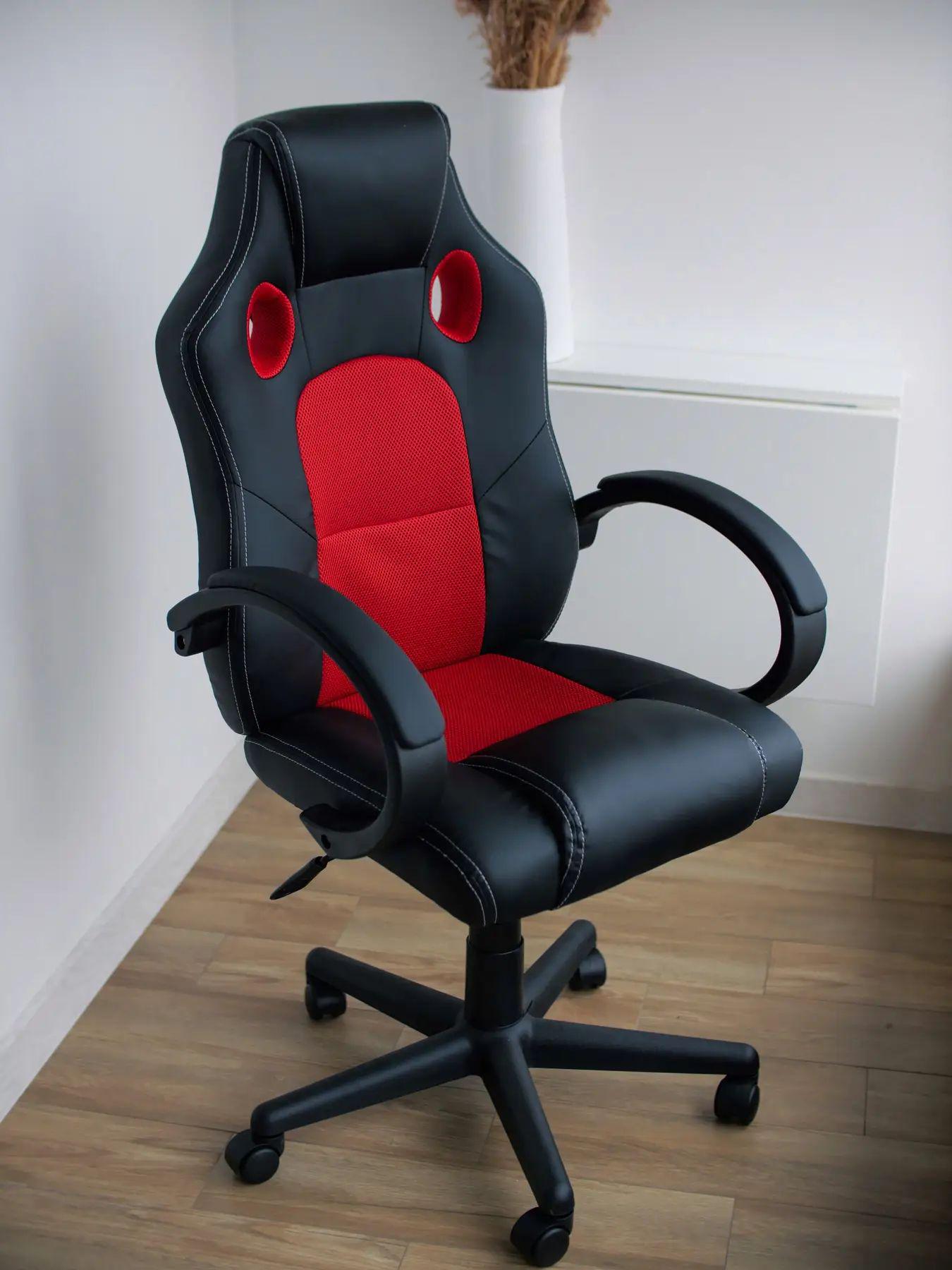 Кресло геймерское Bonro B603 до 120 кг Красный/Черный (SI-B603R) - фото 2