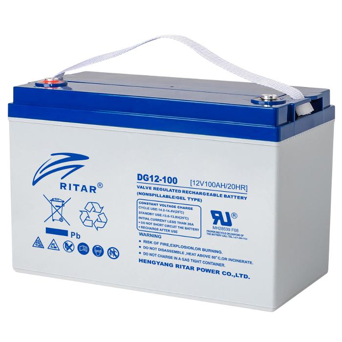 Аккумуляторная батарея Ritar GEL 12V 100 Ah M8 White (DG12-100)