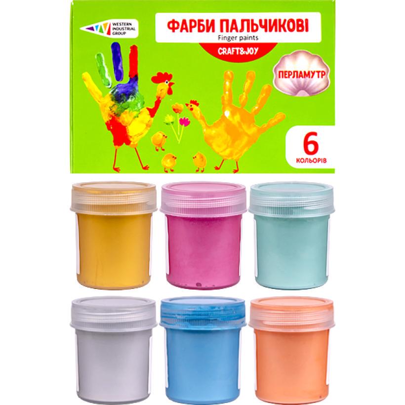 Краски пальчиковые 6 цветов 240 мл (322074)