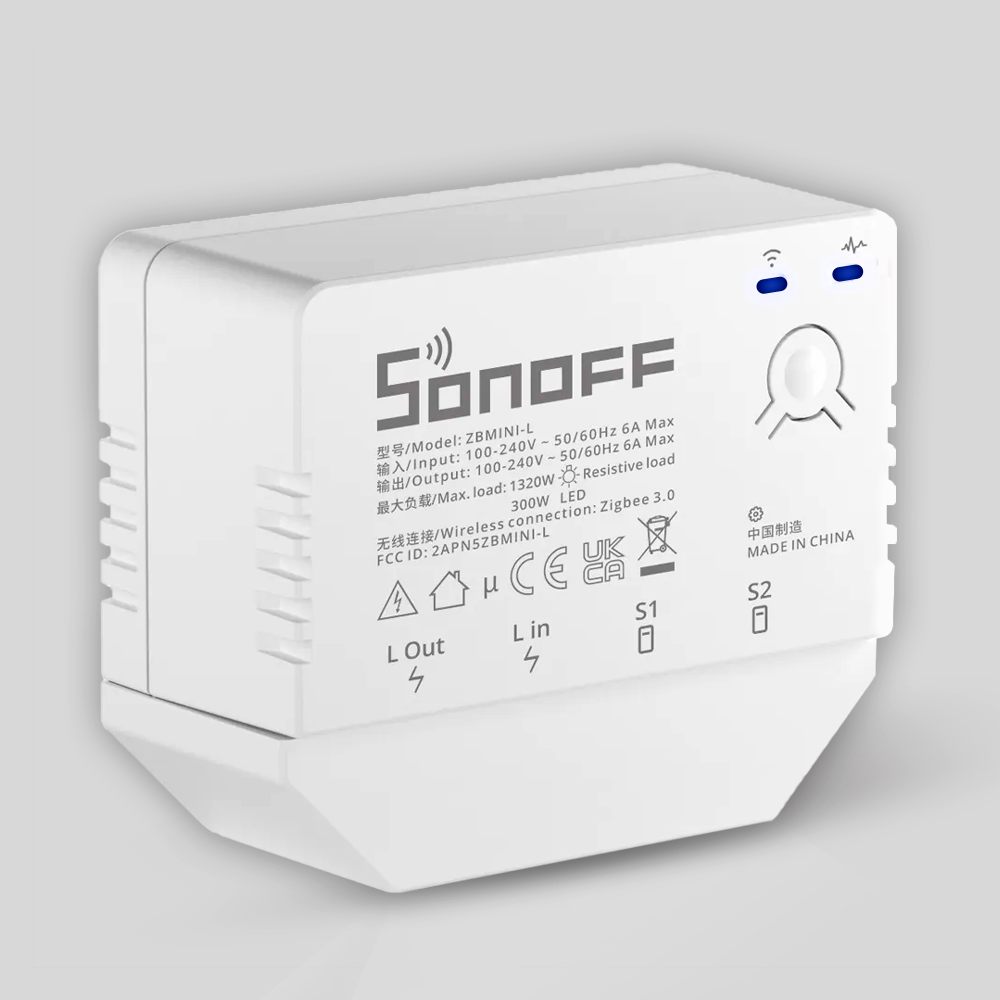 Реле одноканальне ZigBee Sonoff ZBMINI-L (WH00340) Реле одноканальне ZigBee Sonoff ZBMINI-L (WH00340)