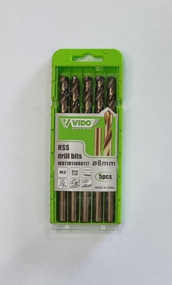 Сверло по металлу Vido WD71011080117 8.0 мм (27763068)