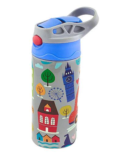 Термос-поильник детский с трубочкой London 350 мл (30164) - фото 3 Термос-поильник детский с трубочкой London 350 мл (30164) - фото 3