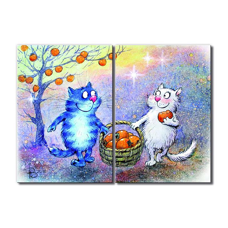 Модульная картина Хурма 2 модуля 70x105 см