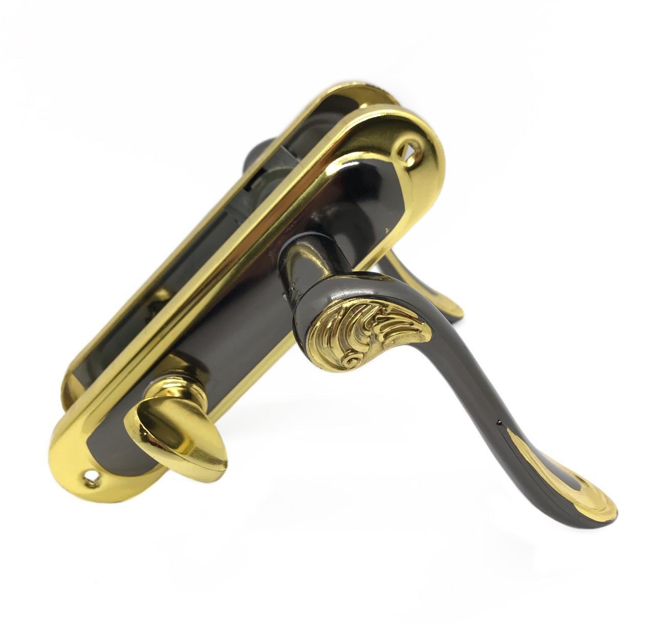 Межкомнатная дверная ручка под защелку UNILOCK 62175 BN/GP WC 62 мм