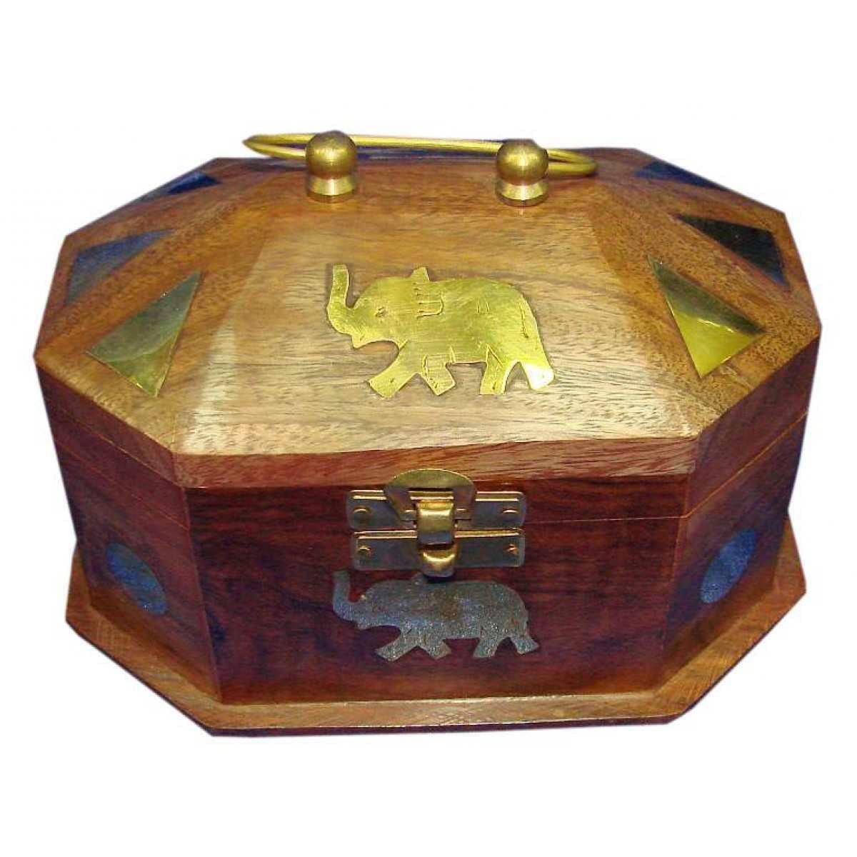 Шкатулка из розового дерева 16,5х11,5х12,5 см