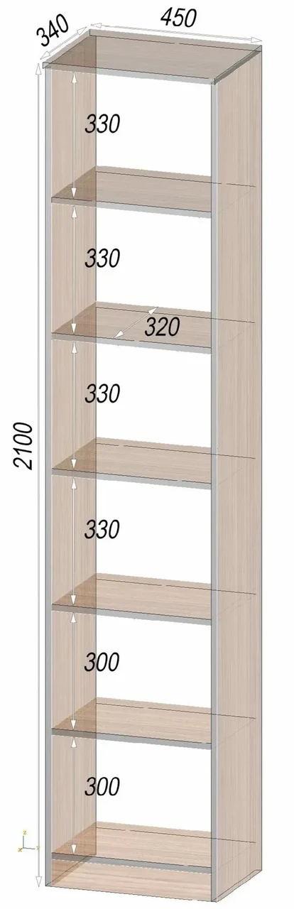 Стеллаж офисный Kontinent ОП 45х32х210 см Белый (52952290) - фото 2 Стеллаж офисный Kontinent ОП 45х32х210 см Белый (52952290) - фото 2