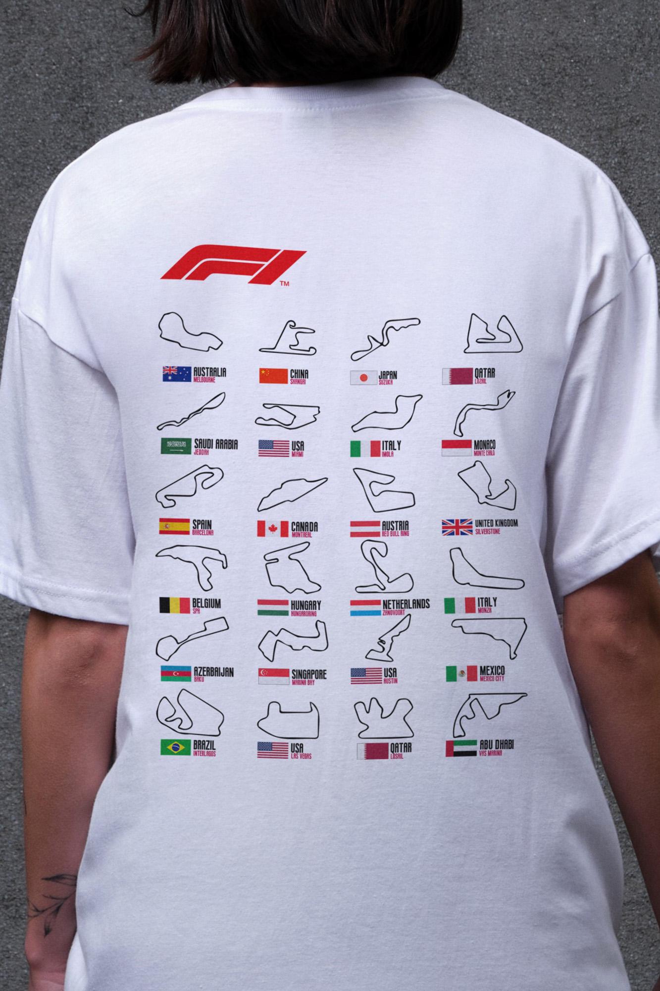 Футболка женская Without с принтом Track оверсайз S/M White (S8049675) - фото 2