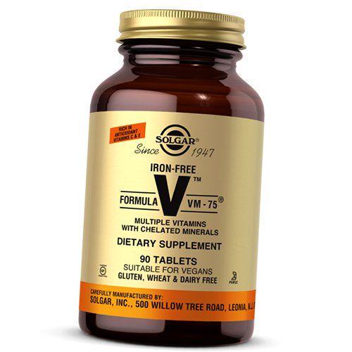 Мультивитамины Iron-Free Formula VM-75 без железа 90 таблеток (36313211)