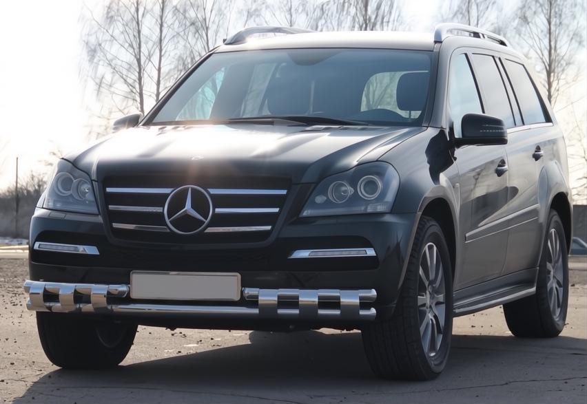 Передняя дуга ST015 CAN для Mercedes GL сlass X164 нержавеющая сталь Хром