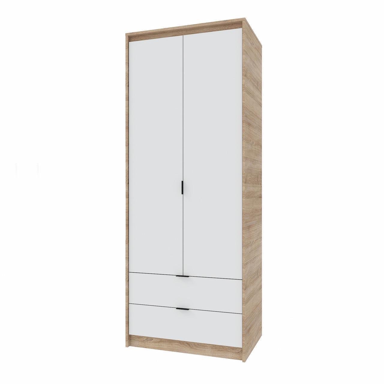 Шкаф Эверест Сити-800 802х500х2046 мм полки Дуб сонома/Белый (ЕВ20736.01)
