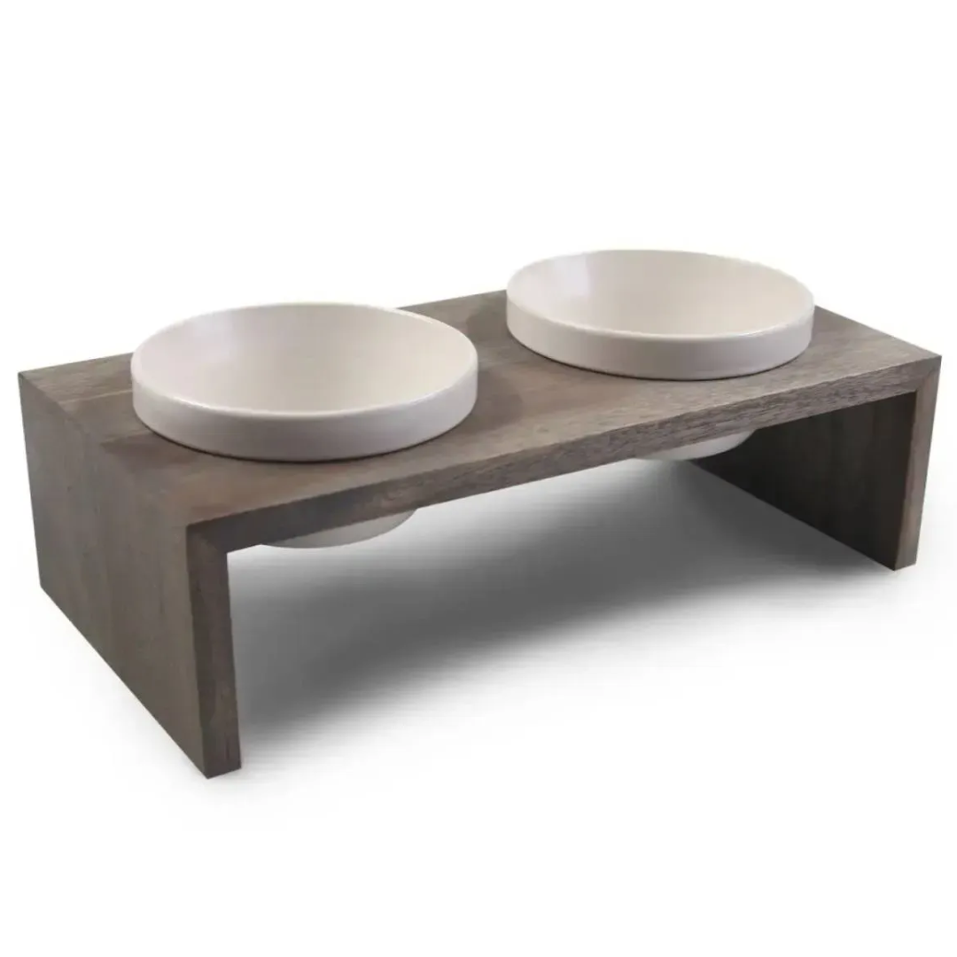 Миски на підставці Wolters Foodstation Gohan 2x0,4 л S Сірий Миски на підставці Wolters Foodstation Gohan 2x0,4 л S Сірий