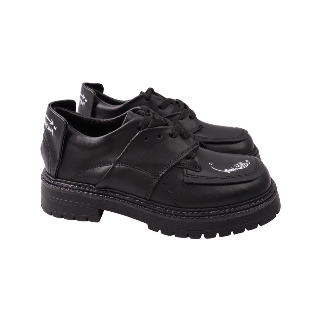 Туфли женские Molly Bessa из кожи р. 39 Черный (269-21DTC)