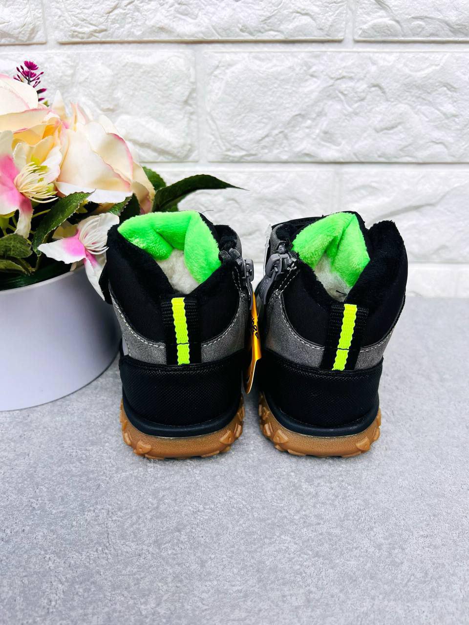 Чобітки для хлопчика зимові Clibee 1896 р. 27 17,8 см Сірий (1896-5) - фото 3 Чобітки для хлопчика зимові Clibee 1896 р. 27 17,8 см Сірий (1896-5) - фото 3