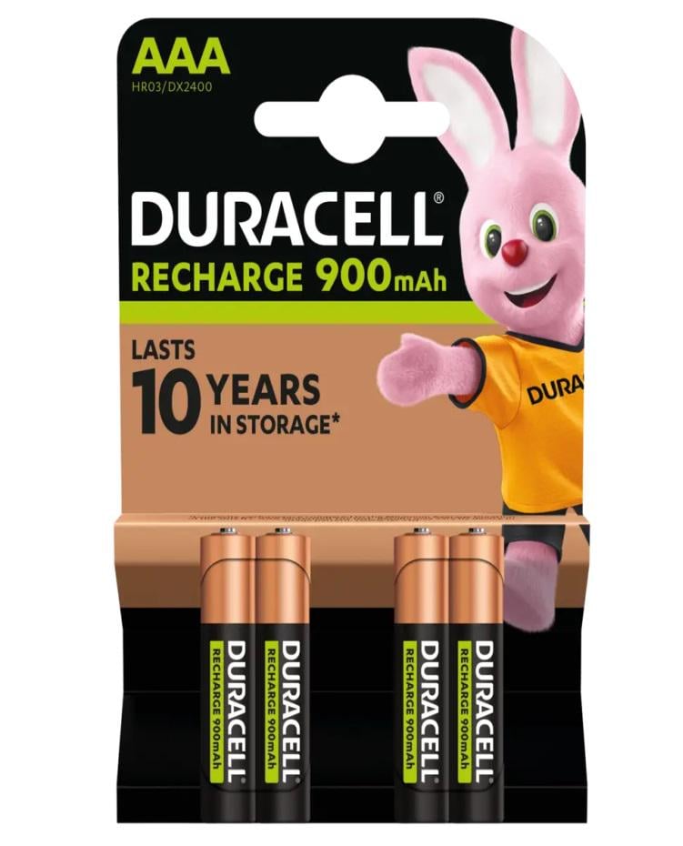 Акумулятор Duracell HR03 Ni-MH AAA 900mAh 1,2V 4 шт. (104924) - фото 1