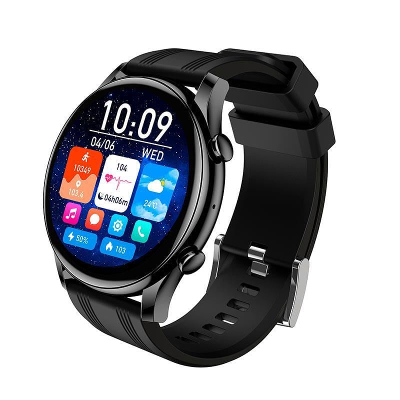 Смарт-часы с поддержкой звонков Hoco Y38 AMOLED Bluetooth 5.3 300 mAh Black (17642)